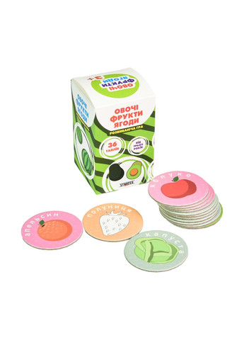 Игра настольная Strateg Овощи фрукты ягоды (30772) Стратег (364113334)