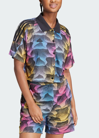Чорна всесезон сорочка tiro print mesh summer adidas