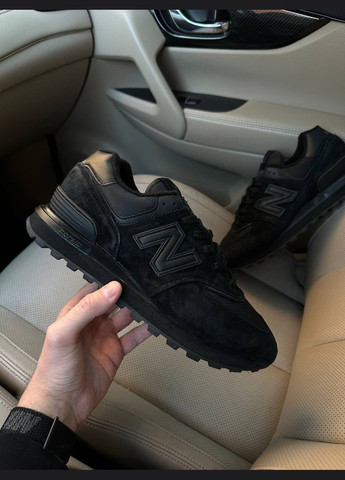 Чорні Зимовий кросівки зимові чоловічі і жіночі new balance 574 legacy winter black termo | нью беланс 574 чорні термо No Brand