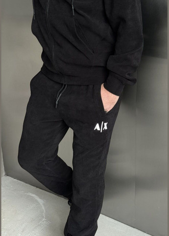 Якісний спортивний костюм (кофта+штани) на блискавці з капюшоном, стильний чорний костюм із турецького мікровелюру No Brand 2016 (280864510)