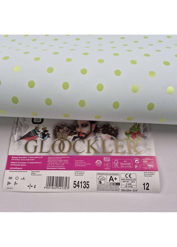 Обои виниловые на флизелине 0.53 × 10.05 м 54135, голубые с золотом — для спальни, гостиной, кабинета MARBURG (368895704)