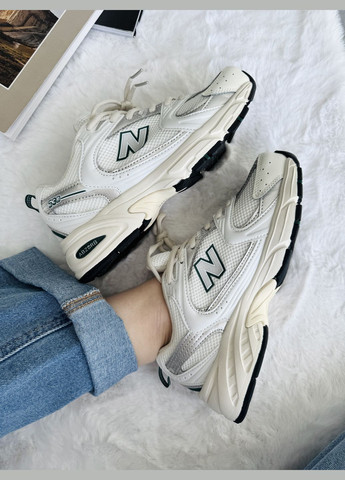 Кросівки жіночі New Balance 530 White Silver Green | Нью Беланс 530 білі No Brand білі демісезони (342059628)