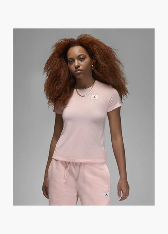 Женская футболка Slim T-Shirt Pink DZ3217-610 Air Jordan - (326784081)