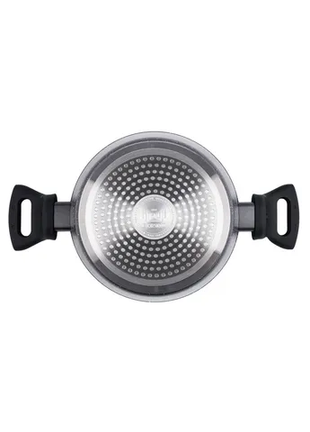 Каструля з кришкою Fry Power 25-45-249 2.3 л 20 см чорна Krauff (384450959)