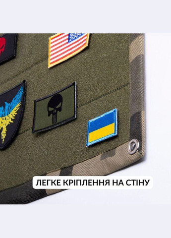 Стенд для шевронов, Патч Панель, Патч Борд для военных нашивок и наград, липучка 40х60 см олива пиксель IDEIA (306459119)