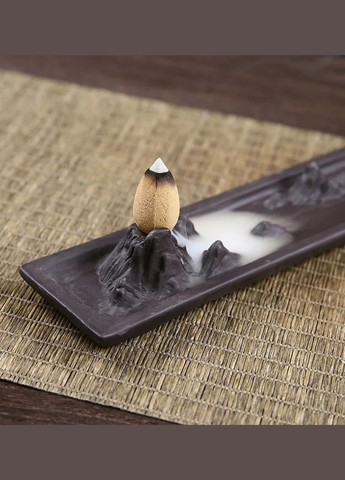 Мінімалістична аромалампа – підставка для аромаконусів та паличок "Спокій на вершині скель" + 20 аромаконусів у подарунок No Brand (325216324)