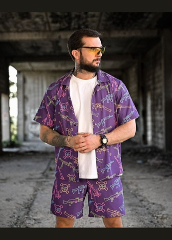 Тактичный мужской костюм Oblivion фиолетовый No Brand