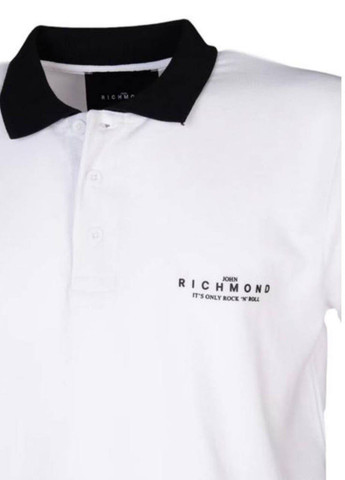 Белая футболка-поло для мужчин John Richmond однотонная