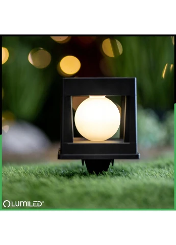Сонячний садовий LED світильник Lumiled KWADRUS 3000K, для стовпів огорожі, паркану та тераси, IP44 Jooki (400036983)