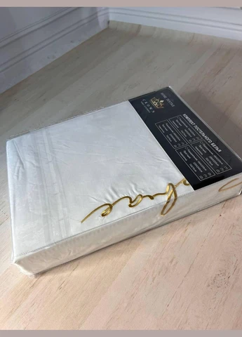 Постільна білизна Молоко 100% бавовна сатинова турецька 2 x 50 x 70 Двоспальна 180 х 220 (121216-04) No Brand (316532044)