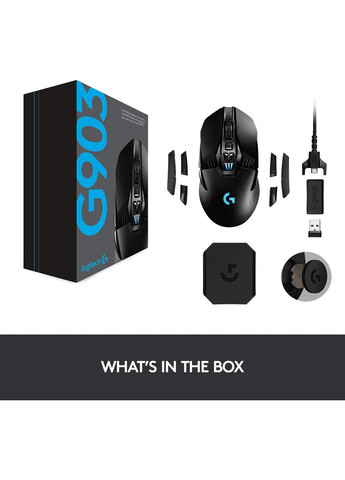 Миша G903 Hero 16K Lightspeed Gaming Mouse USB Black Logitech (316713924)