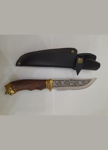 Охотничий нож Лев бронза ручной работы (Н024) Гранд Презент (294844828)
