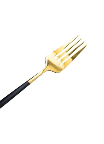 Набор столовых вилок 6 штук вилка столовая из нержавеющей стали 21.5 см Черный с золотом HP-20-4 Yiwu (331784487)