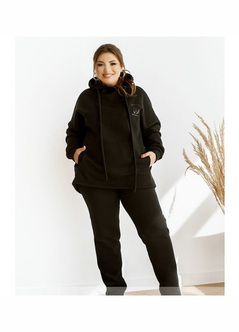 Затишний спортивний костюм жіночий для зими SF-203 Чорний, 50-52 Sofia (267809784)