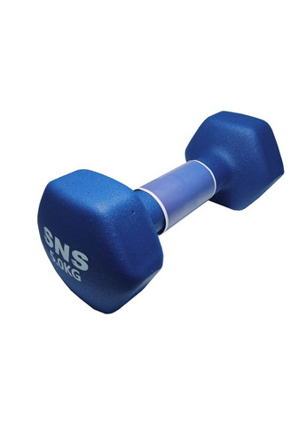 Гантель виниловая МАТОВАЯ 5 кг синяя SNS (322528563)