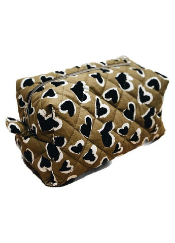Большая женская хлопковая косметичка Сердечки 24x13x13 см ( ) Organize (276708785)
