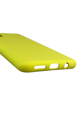 Чехол для Galaxy A51 (SM-A515F) силиконовый с микрофиброй нескользящий на самсунг а51 желтый Samsung (366387215)