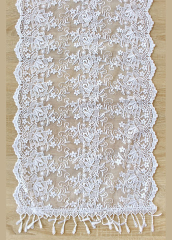 Шарф білий весільний церковний ажурний 150014 Husta (322502190)