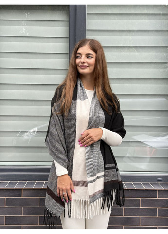 Шарф кашеміровий палантин жіночий в клітинку No Brand (359429673)