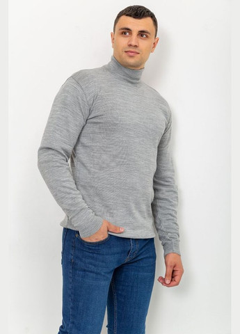 Сірий зимовий светр чоловічий однотонний, колір синій, Ager