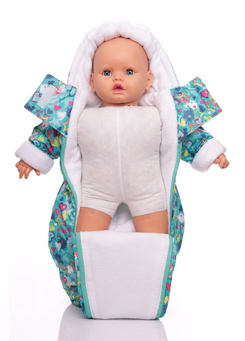 Человечек на флисе для мальчика в звездочку зеленый 74 см (27735) BABYKROHA (297199556)