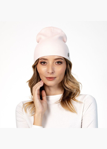 Шапка біні жіноча віскоза рожева NOELLA LuckyLOOK 573-949 (322789085)
