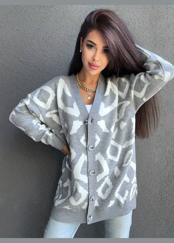 Светло-серый демисезонный кардиган Vakko