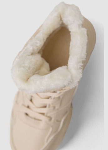 Кросівки жіночі зимові на хутрі, колір чорний, 248RDM10 Stilli бежеві всесезони (313290345)