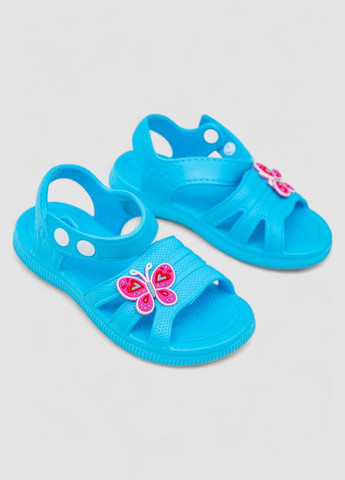 Голубые сандалии для девочки Ager