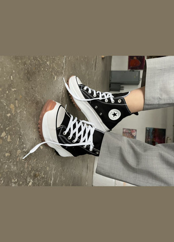 Кросівки жіночі Converse Run Star Hike black white | Конверс Ран Стар чорні білі No Brand чорні демісезони (316504458)