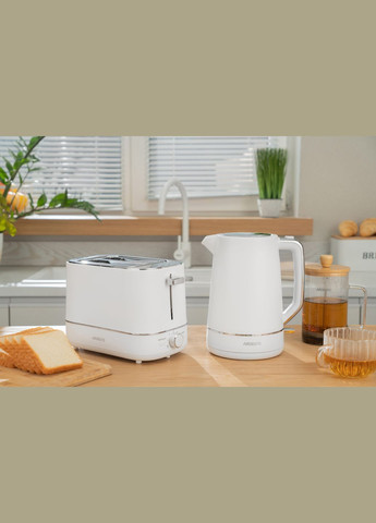 Тостер T-F420B, 800Вт, пластик, 2 слота, белый Ardesto (322131734)