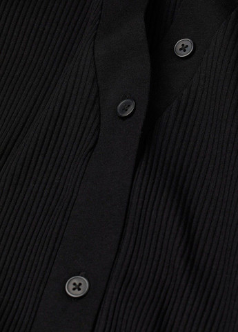 Черное кэжуал платье H&M однотонное