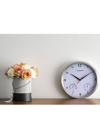 Настенные часы (EHC008W) Esperanza Wall Clock Washington 30 см White (356149622)
