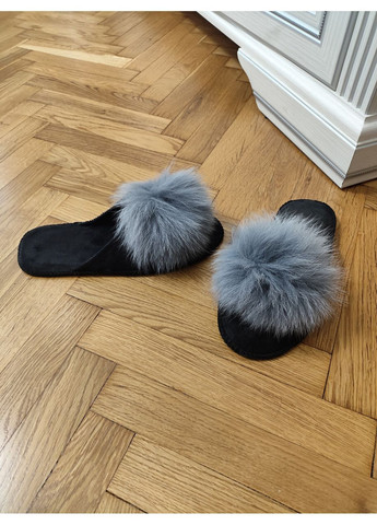 Жіночі тапочки для ламінату з натуральним хутром паркетні тапочки Belsta тапочки з песцем хутряні шльопанці No Brand (361443669)