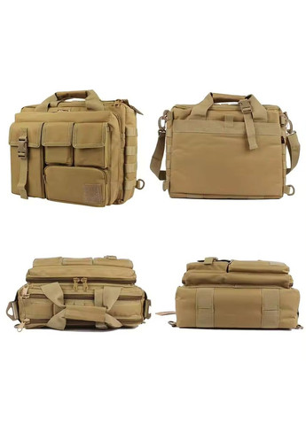 Велика дорожня тактична сумка для документів і ноутбука 15.6 MOLLE KT6003605 Solve (305743361)