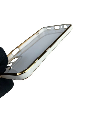 Чехол для Galaxy A15 SM-A155M с кольцом MagSafe с золотой окантовкой на самсунг а15 белый gs1 Samsung (366230842)