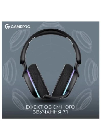 Наушники Asgard Bragi 7.1 RGB Tri-Mod Black (HSW250B) GAMEPRO (396695747)