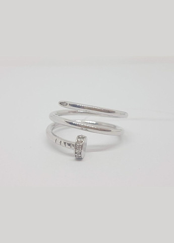 Серебряное кольцо с фианитами. КВ1351С Імперія золота (296594969)
