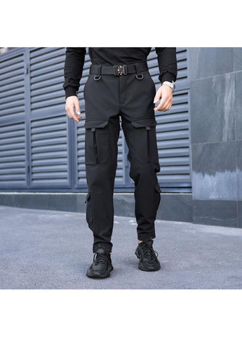Тактичні чоловічі штани демісезонні SoftShell чорні Freedom (356174267)