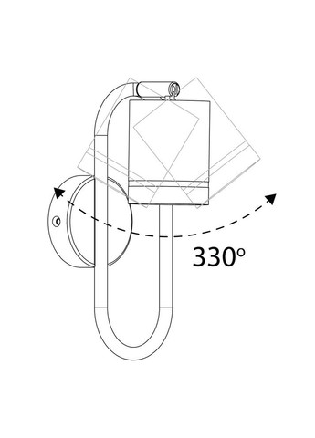 Накладной поворотный светильник ML380 под лампу Feron (361068848)