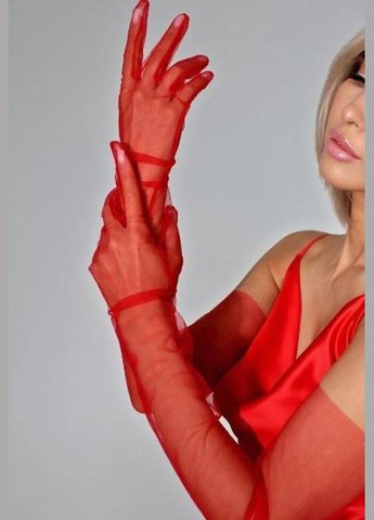 Фатинові довгі рукавички однотонні No Brand (313286135)