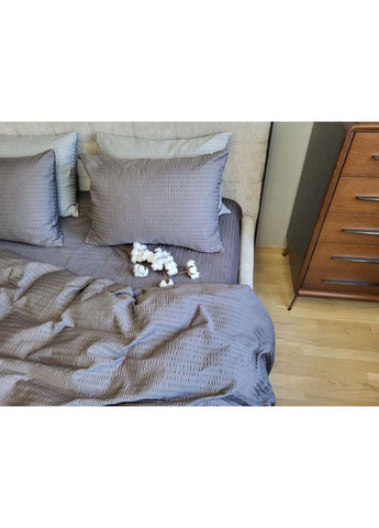 Постельное белье Графит, сатин GOFRE PREMIUM Евро размер, наволочки 50/70 No Brand (363190828)