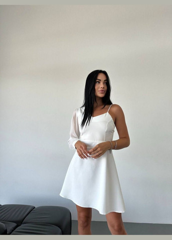 Білий коктейльна, ділова, повсякденний, кежуал, джинсова, вечірня сукня жіноча No Brand однотонна