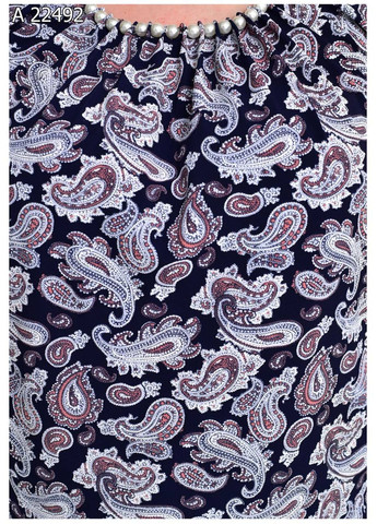 Темно-синя блуза жіноча великого розміру SK