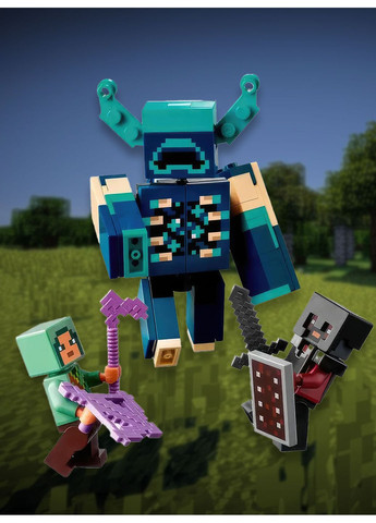 Конструктор Minecraft битва в темной глубине 852 детали 68357, Minecraft конструктор варден OnePro (262905516)