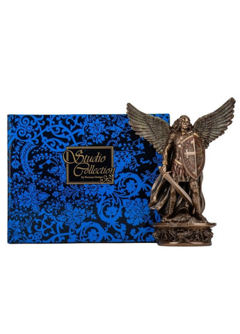 Статуэтка-панно на стену с чашей Архангел Михаил 26х16х4 см 78023 Veronese (302239285)