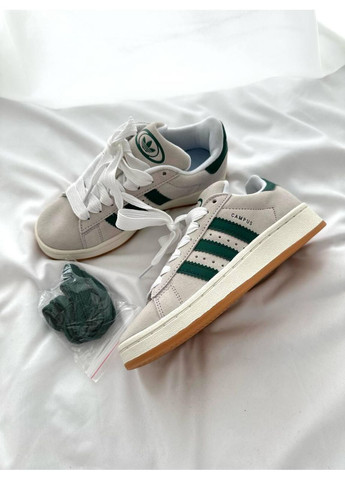 Сірі Осінні кросівки чоловічі adidas campus 00s crystal dark green адідас кампус No Brand