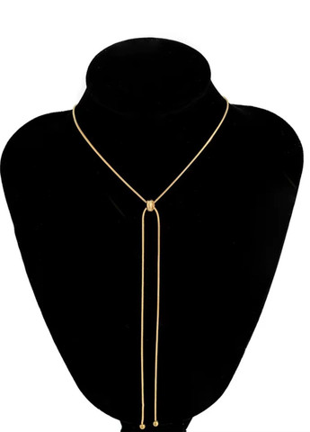 Цепочка-галстук женская с бусинками регулируется Fashion Jewelry (327430560)