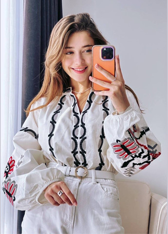 Жіноча вишиванка Квита біла ESQ 4701 (303898818)