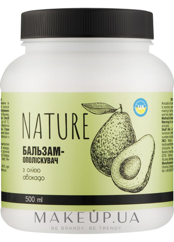 Бальзам-ополіскувач з олією авокадо Nature 500ml (1226344-31339922) BIOTON COSMETICS (368666937)